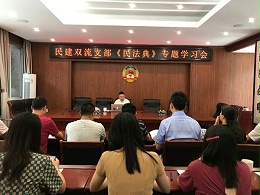 民建双流支部《民法典》学习会议